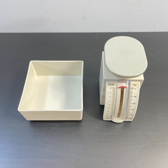 Vanilla White Plastic TERRAILLON Kitchen Scales, Max 500 G, Working, Vintage - Picture 4 of 10